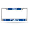 Memphis Tigers License Plate Frame Chrome Printed Insert Special Order - Rico Industries