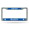 Kentucky Wildcats License Plate Frame Chrome Printed Insert - Rico Industries
