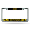 Iowa Hawkeyes License Plate Frame Chrome Printed Insert - Rico Industries