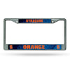 Syracuse Orange License Plate Frame Chrome Printed Insert - Rico Industries
