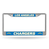 Los Angeles Chargers License Plate Frame Chrome Printed Insert - Rico Industries