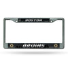 Boston Bruins License Plate Frame Chrome Printed Insert - Rico Industries