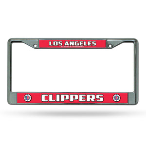 Los Angeles Clippers License Plate Frame Chrome Printed Insert - Rico Industries