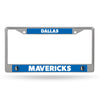 Dallas Mavericks License Plate Frame Chrome Printed Insert - Rico Industries