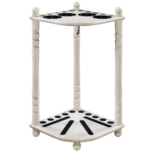 FLOOR CUE RACK - ANTIQUE WHITE