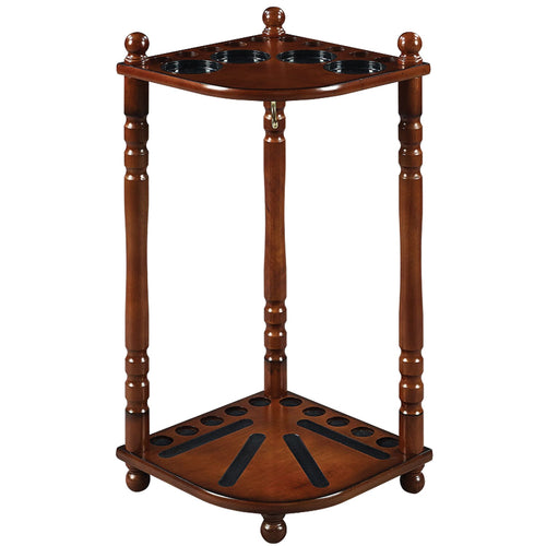 FLOOR CUE RACK - CHESTNUT