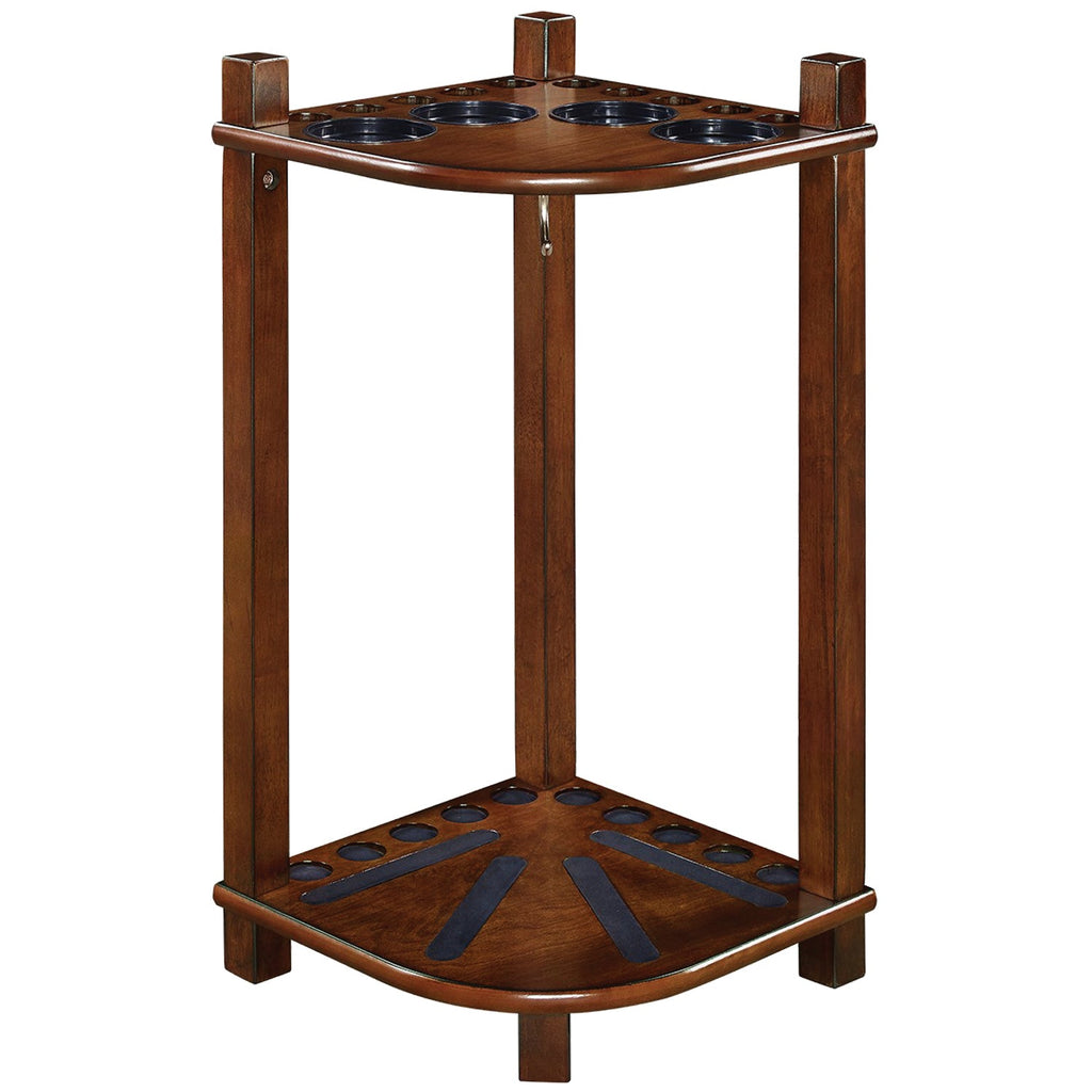 FLOOR CUE RACK -SQUARE LEG-CHESTNUT