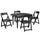 48'' FOLDING GAME TABLE - BLACK