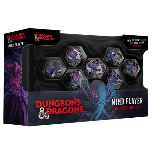 Fanroll: Dungeons And Dragons: Monster Resin Inclusion Dice Set: Mind Flayer Pre-Order