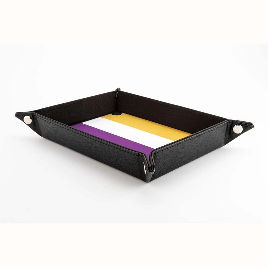 Gaymers Pride - Fanroll: Pride Fold Up Velvet Dice Tray: Nonbinary