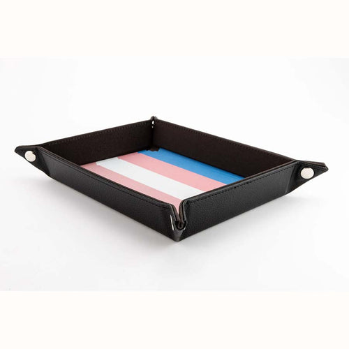 Gaymers Pride - Fanroll: Pride Fold Up Velvet Dice Tray: Transgender