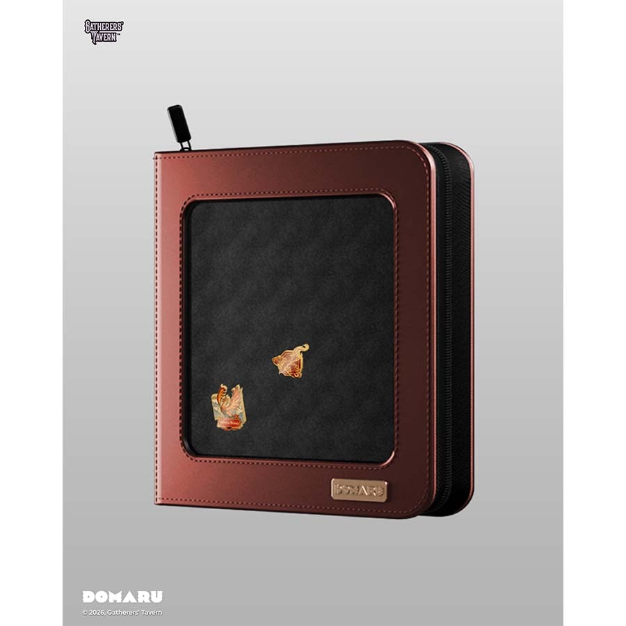 Gatherers' Tavern Pte Ltd -  Gatherers' Tavern: Domaru Deco Pin Binder: 12-Pocket Binders: Sacred Beasts: Vermilion Radiance (Red) Pre-Order