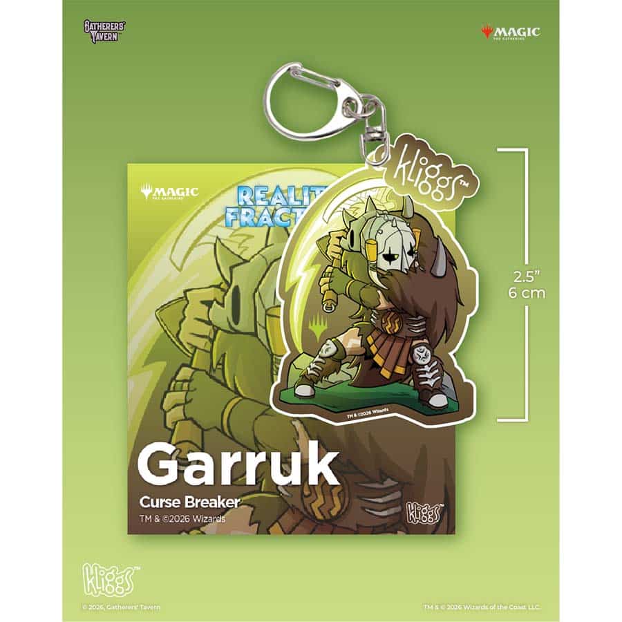 Gatherers' Tavern Pte Ltd -  Gatherers' Tavern: Magic The Gathering: Fra Reality Fracture Kliggs Keychain: Garruk Curse Breaker Pre-Order