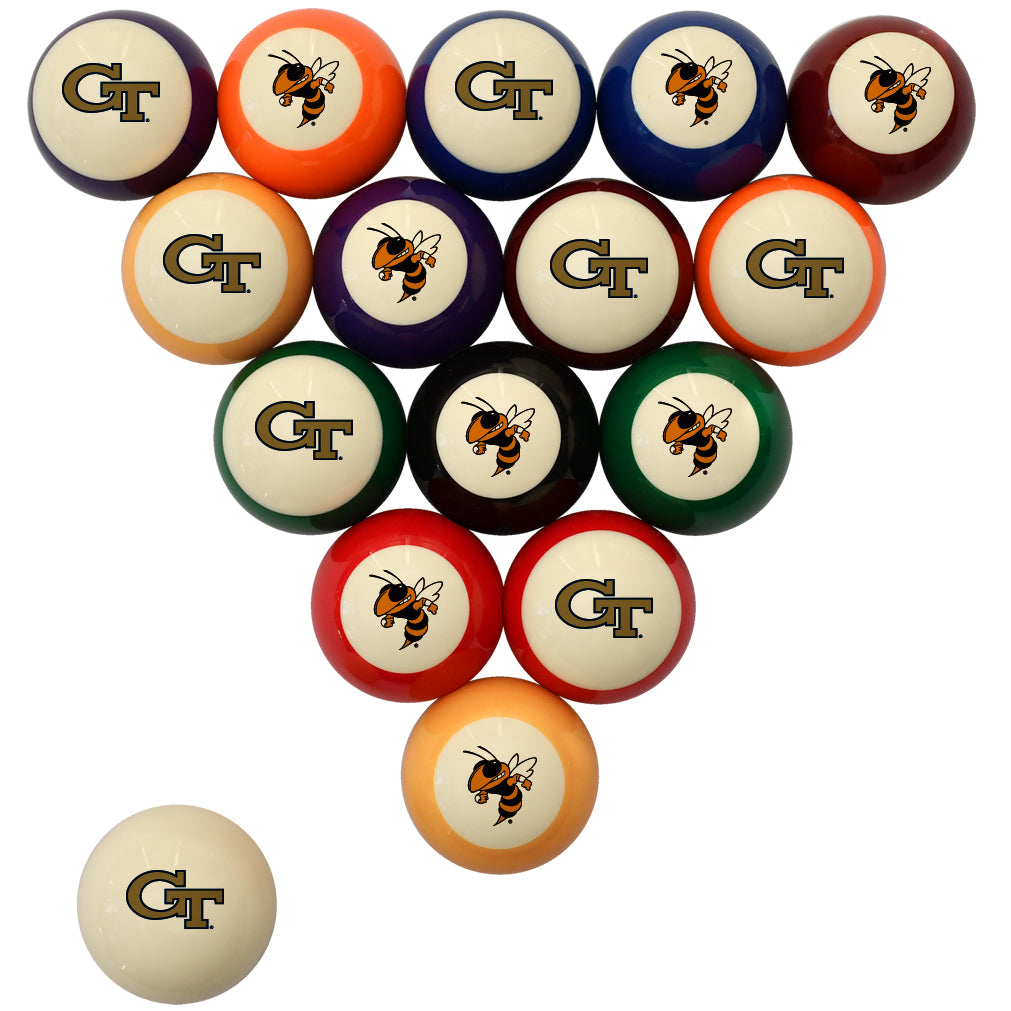 ILLINOIS STANDARD COLOR NUMBERED BILLIARD BALL SET STANDARD COLOR BILLIARD BALL SET - GATBBSSTD