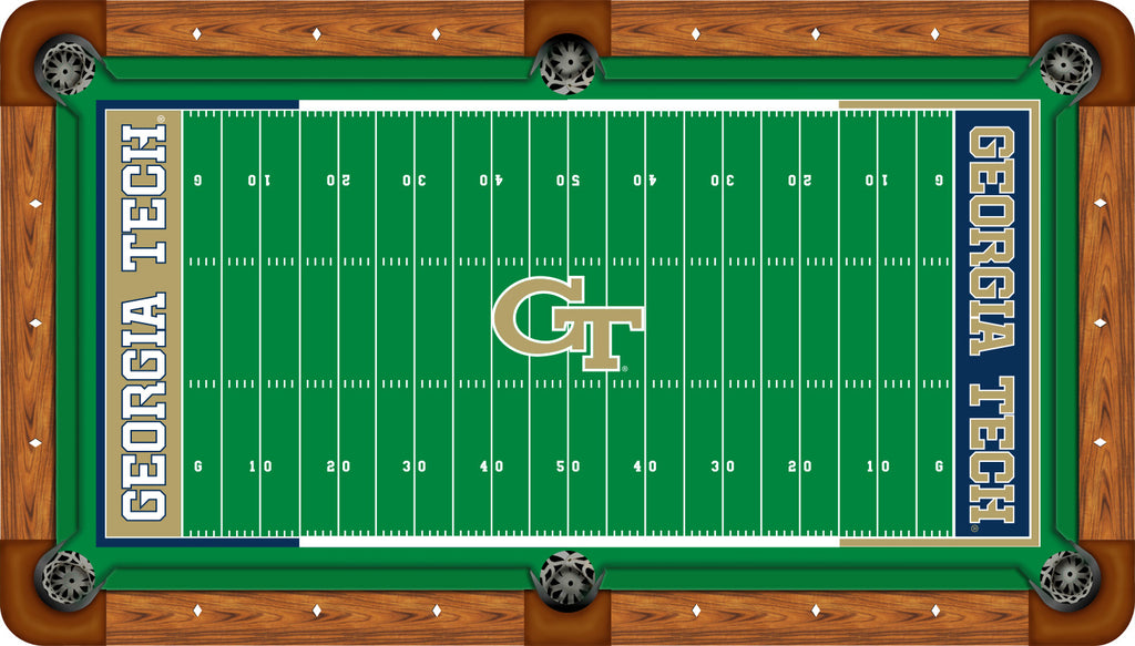 GEORGIA TECH BILLIARD TABLE FELT - RECREATIONAL GRIDIRON - GATBTF000N-9R