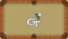GEORGIA TECH BILLIARD TABLE FELT - RECREATIONAL ATHLETIC GOLD - GATBTF235-8R
