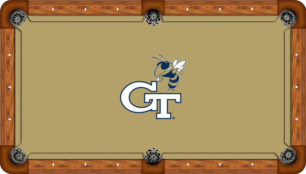 GEORGIA TECH BILLIARD TABLE FELT - RECREATIONAL ATHLETIC GOLD - GATBTF235-8R