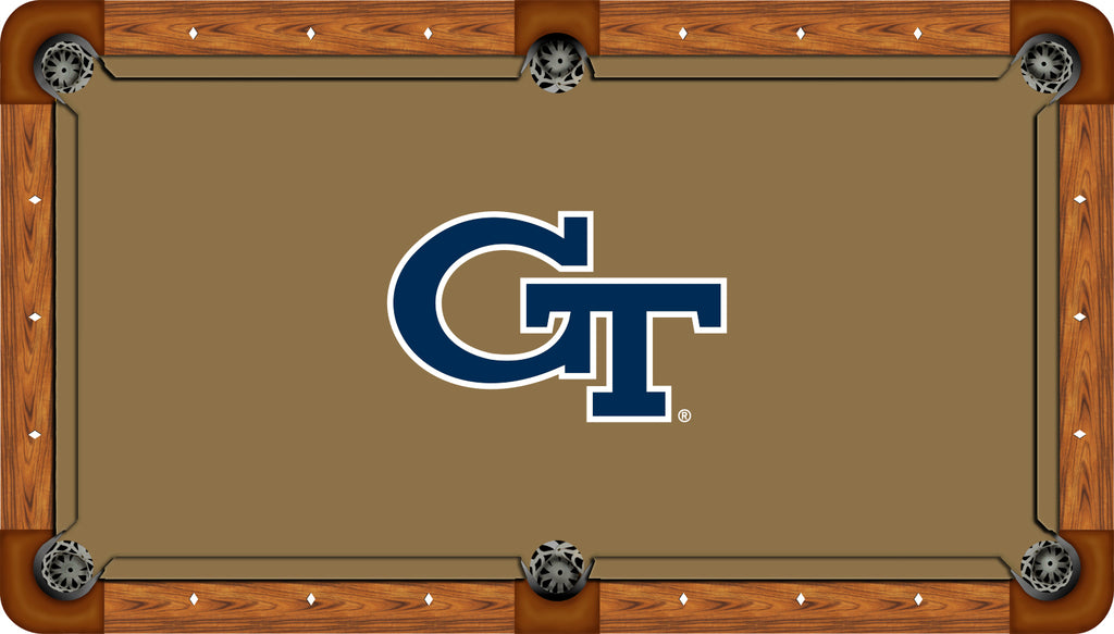GEORGIA TECH BILLIARD TABLE FELT - RECREATIONAL ATHLETIC GOLD - GATBTF315-8R