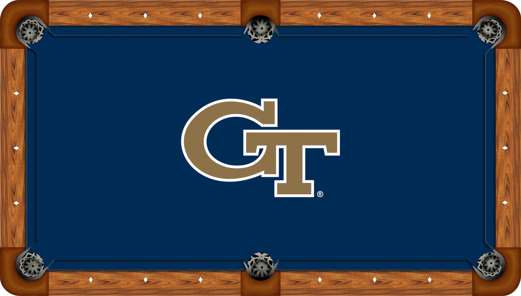 GEORGIA TECH BILLIARD TABLE FELT - RECREATIONAL NAVY - GATBTF351-8R