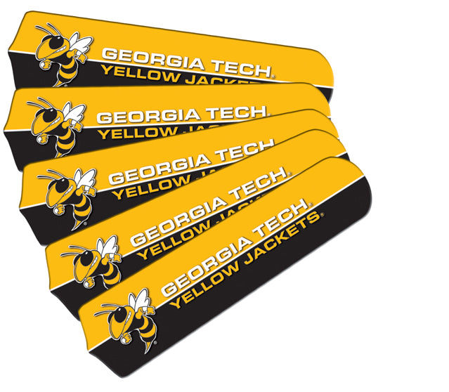 GEORGIA TECH FAN BLADE SET GOLD/BLACK - GATFBL100-42