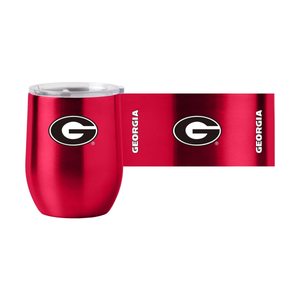 Georgia Bulldogs Travel Tumbler 16oz Stainless Steel Curved - Logo Brands