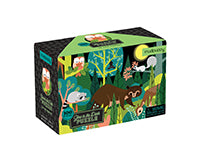 Chronicle Books CB9780735354029 18 x 12 in. In the Forest Glow in the Dark Puzzle  100 Piece