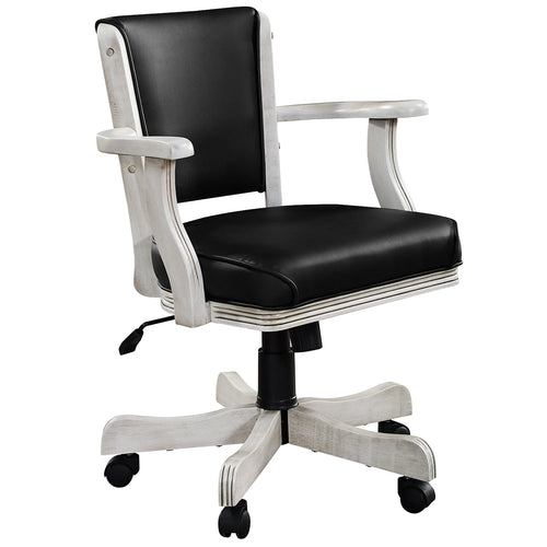 SWIVEL GAME CHAIR - ANTIQUE WHITE
