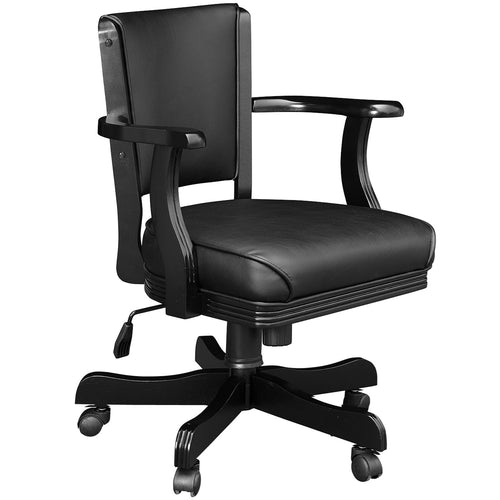 SWIVEL GAME CHAIR - BLACK