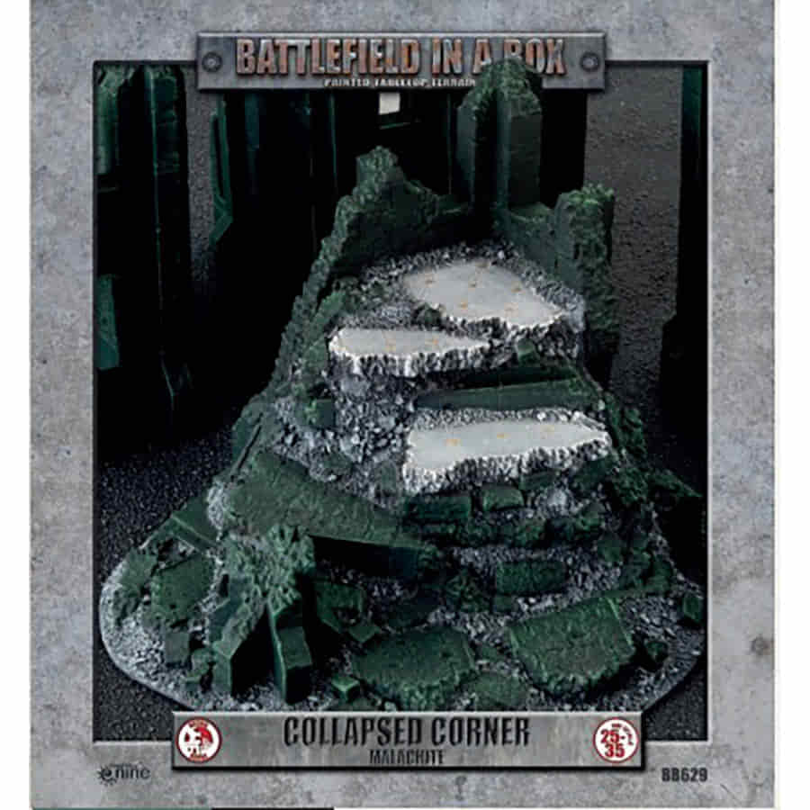 Gale Force 9 -  Battlefield In A Box: Gothic Battlefields: Malachite: Collapsed Corner