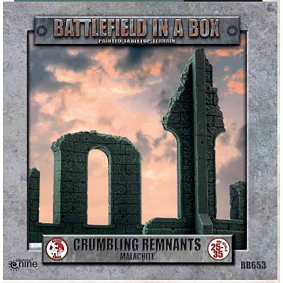 Gale Force 9 -  Battlefield In A Box: Gothic Battlefields: Malachite: Crumbling Remnants