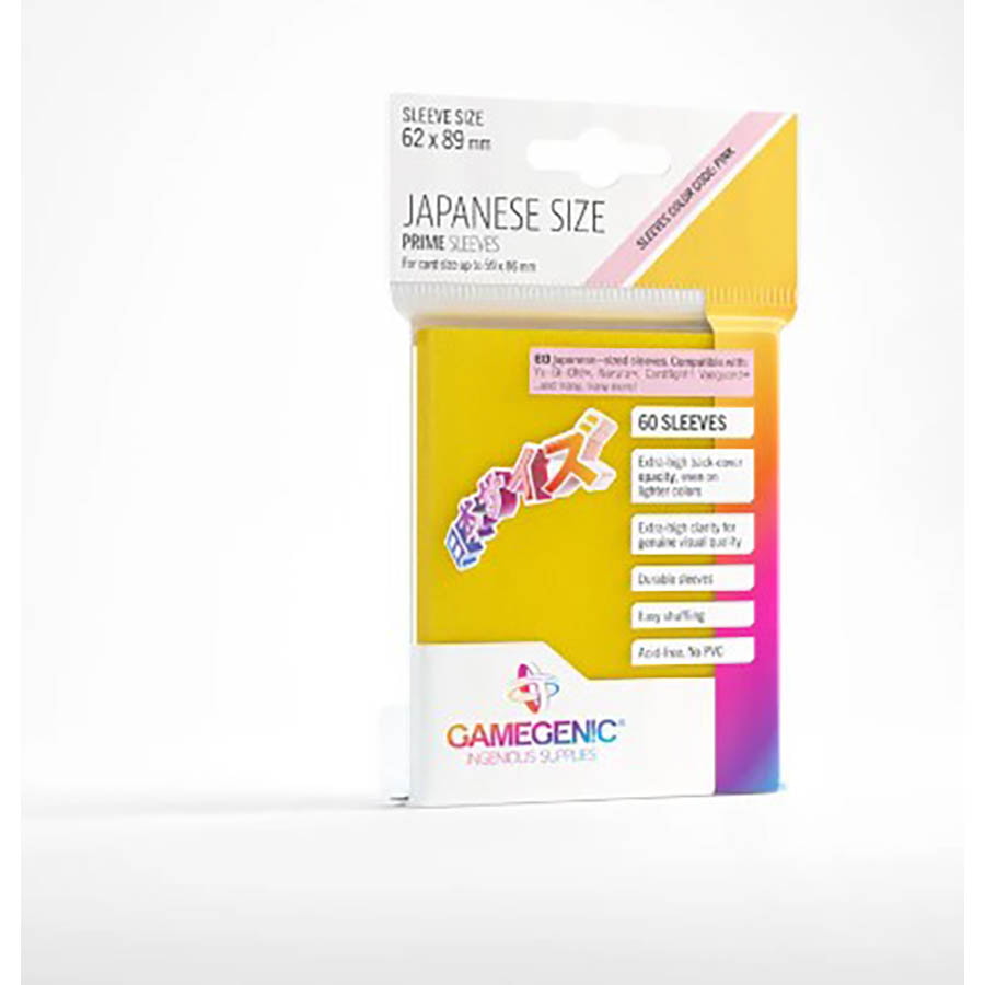 Prime Sleeves - Gamegenic: Prime Japanese Sized Sleeves: Yellow