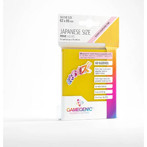 Prime Sleeves - Gamegenic: Prime Japanese Sized Sleeves: Yellow