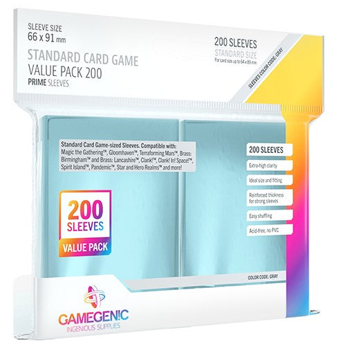 Gamegenic - Gamegenics Prime Sleeves: Standard Cg Value Pack