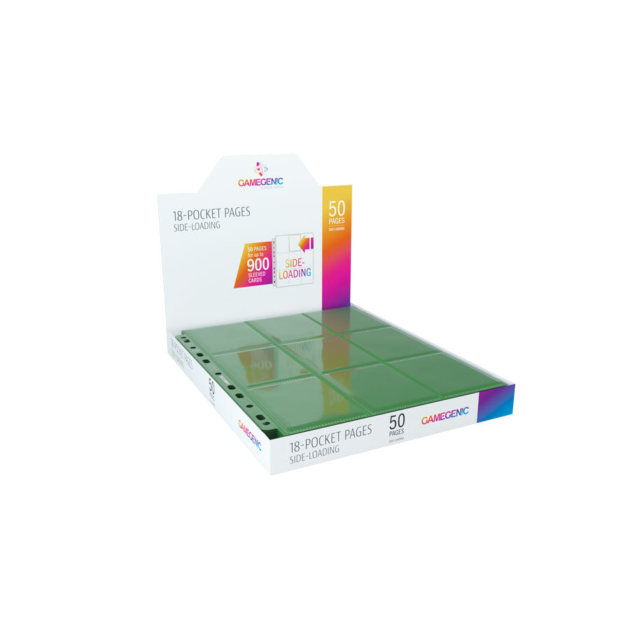 Gamegenic - Gamegenic - Sideloading 18-Pocket Pages: 50 Perfect Grade Green