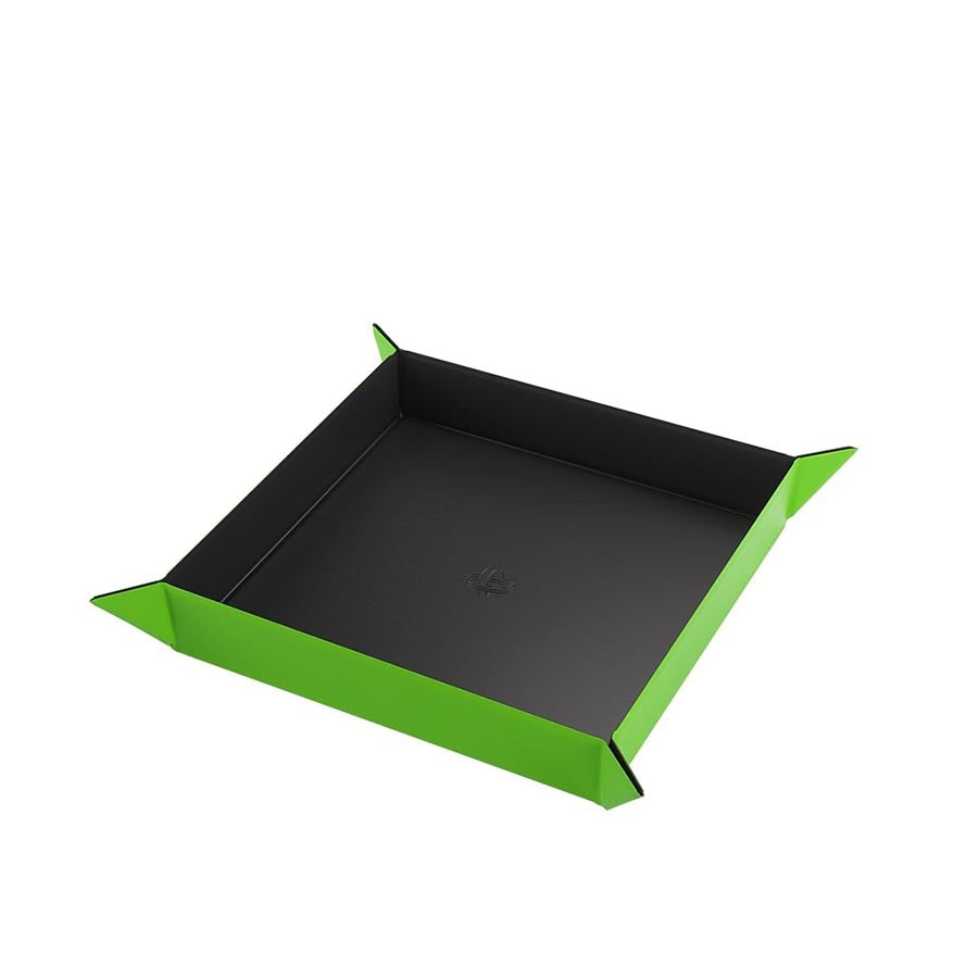 Gamegenic: Magnetic Dice Tray: Square Black-Green