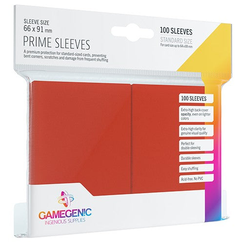 Gamegenic - Gamegenic - Prime Sleeves: Red