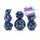 Gate Keeper Games -  Double Dice: Mirror Universe: Galactic Purple And Blue Resin With Holographic Glitter: 7Ct Resin Dice