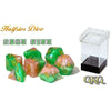 Gate Keeper Games -  Halfsies Dice: Rose Dice 7 Dice Polyhedral Set (Upgraded Dice Case) Pre-Order