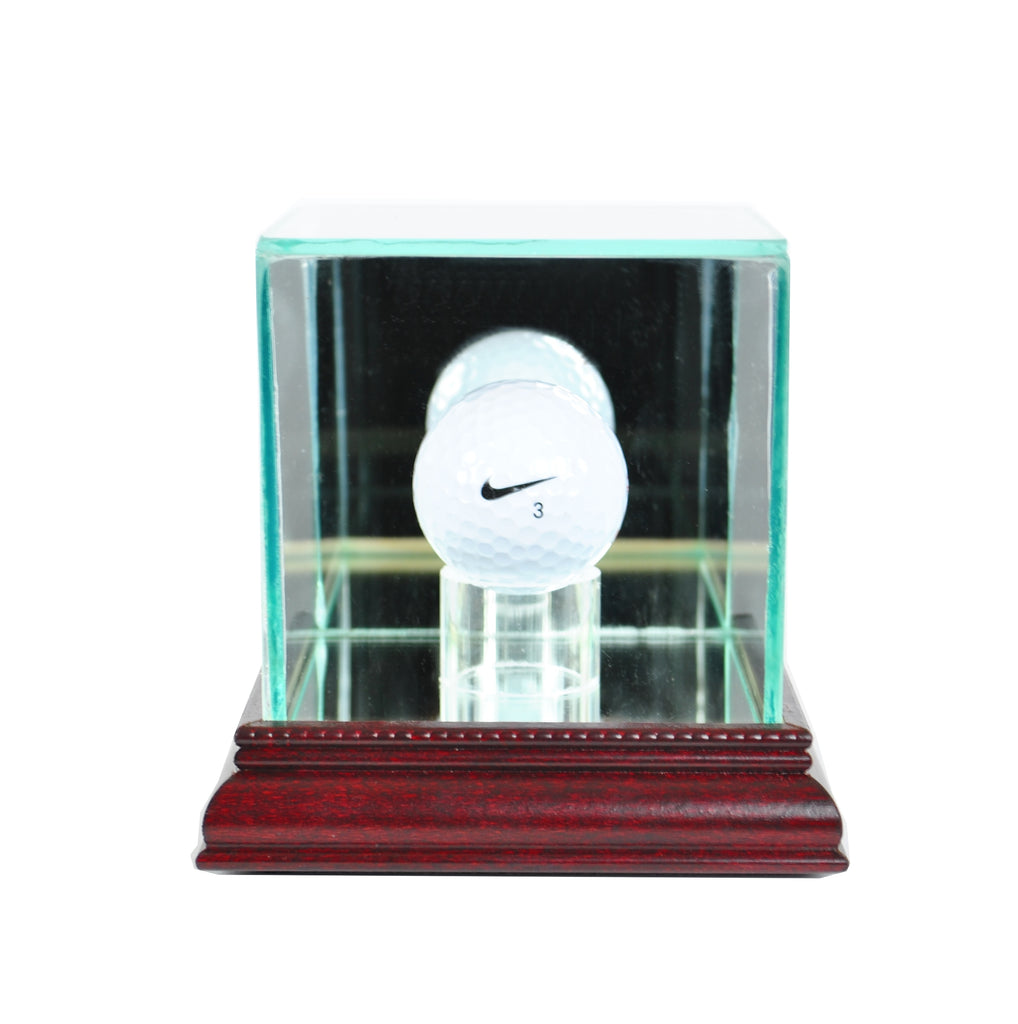 Golf Ball Display Case with Cherry Moulding