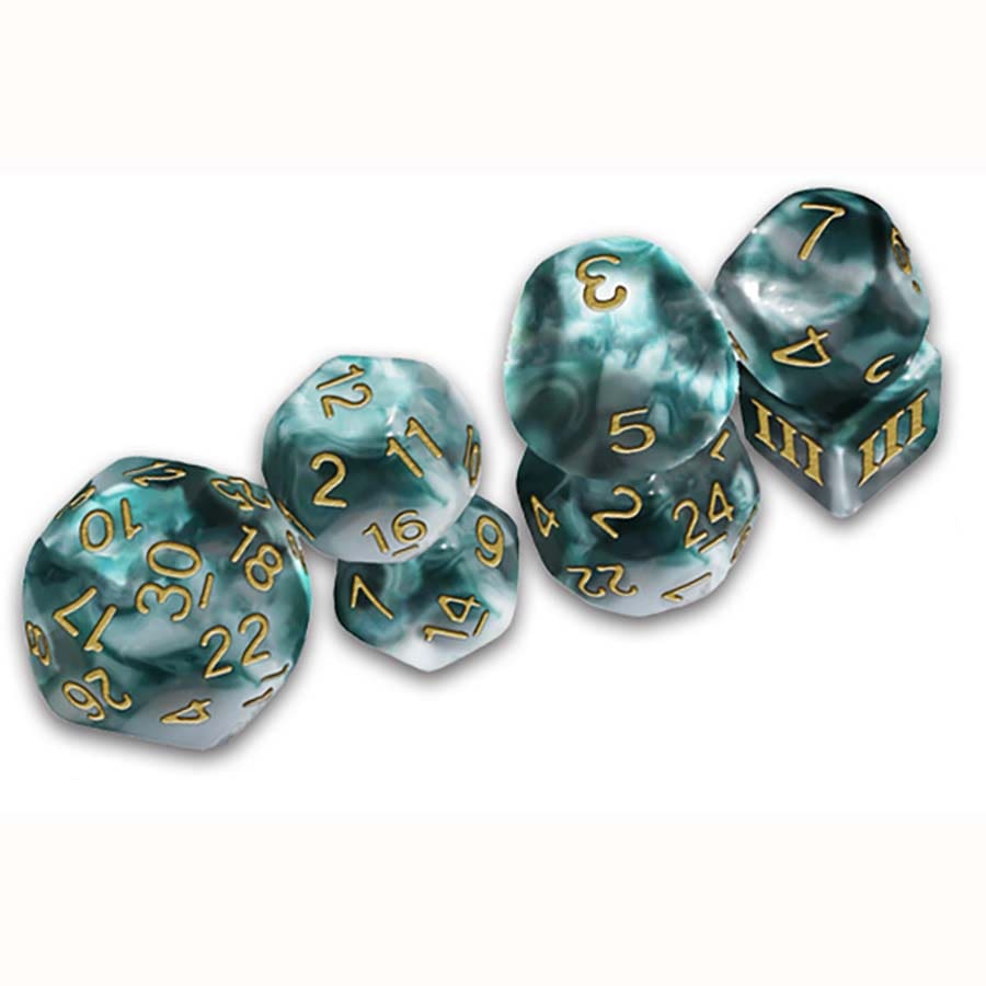 Goodman Games -  Caverns Of Thracia - Thracian Smoky Sacrifice Dice Set (Dcc Funky 7Ct) Pre-Order