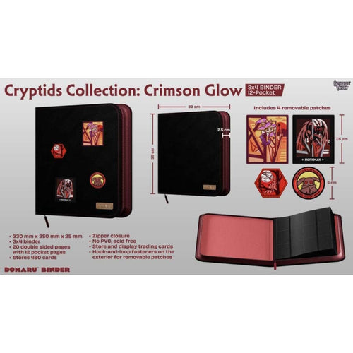 Gatherers' Tavern Pte Ltd -  Cryptid Collection - Gatherers' Tavern: Cryptids Collection: 12-Pocket Binder: Crimson Glow Pre-Order