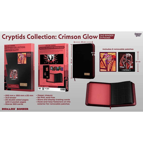 Gatherers' Tavern Pte Ltd -  Cryptid Collection - Gatherers' Tavern: Cryptids Collection: 9-Pocket Binder: Crimson Glow Pre-Order