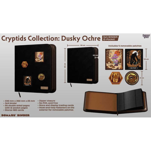 Gatherers' Tavern Pte Ltd -  Cryptid Collection - Gatherers' Tavern: Cryptids Collection: 12-Pocket Binder: Dusky Ochre Pre-Order