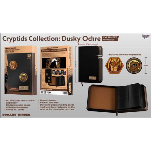 Gatherers' Tavern Pte Ltd -  Cryptid Collection - Gatherers' Tavern: Cryptids Collection: 4-Pocket Binder: Dusky Ochre Pre-Order
