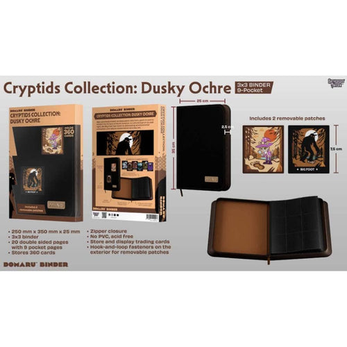 Gatherers' Tavern Pte Ltd -  Cryptid Collection - Gatherers' Tavern: Cryptids Collection: 9-Pocket Binder: Dusky Ochre Pre-Order