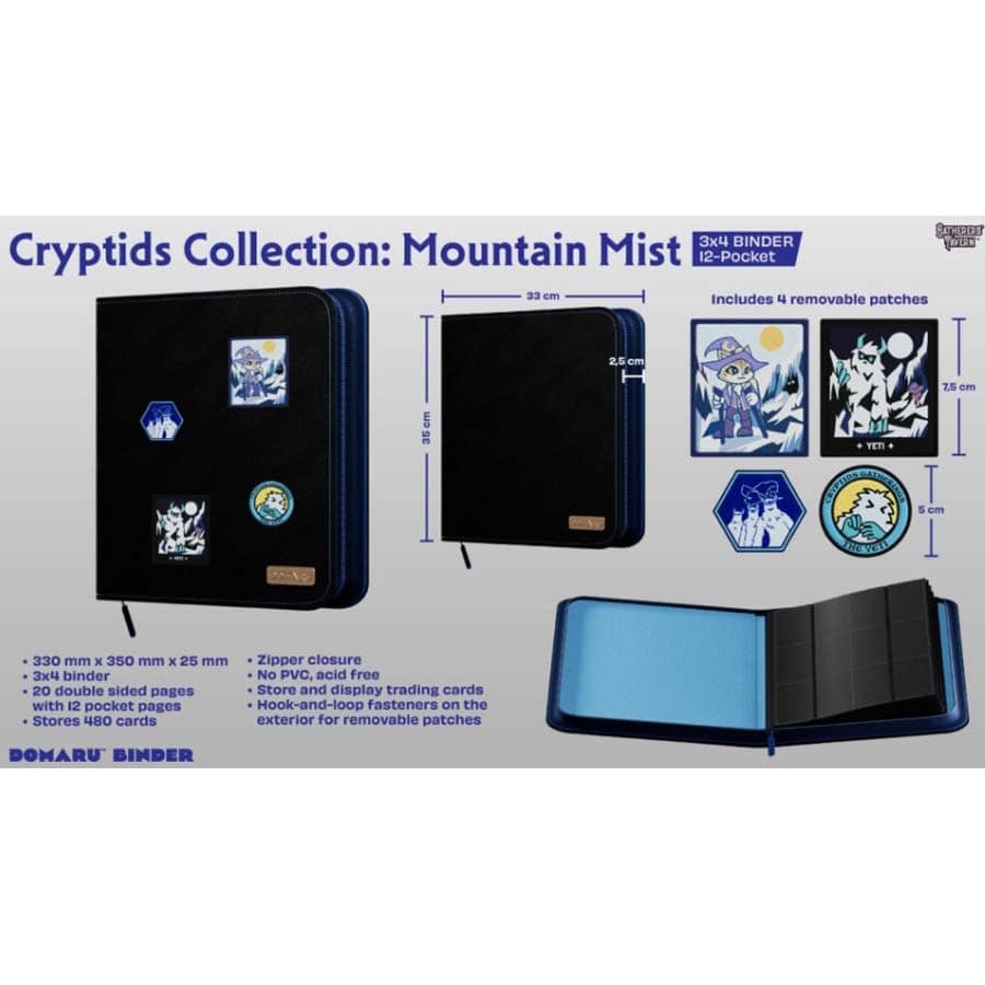Gatherers' Tavern Pte Ltd -  Cryptid Collection - Gatherers' Tavern: Cryptids Collection: 12-Pocket Binder: Mountain Mist Pre-Order