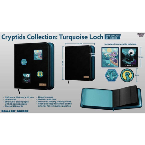 Gatherers' Tavern Pte Ltd -  Cryptid Collection - Gatherers' Tavern: Cryptids Collection: 12-Pocket Binder: Turquoise Loch Pre-Order