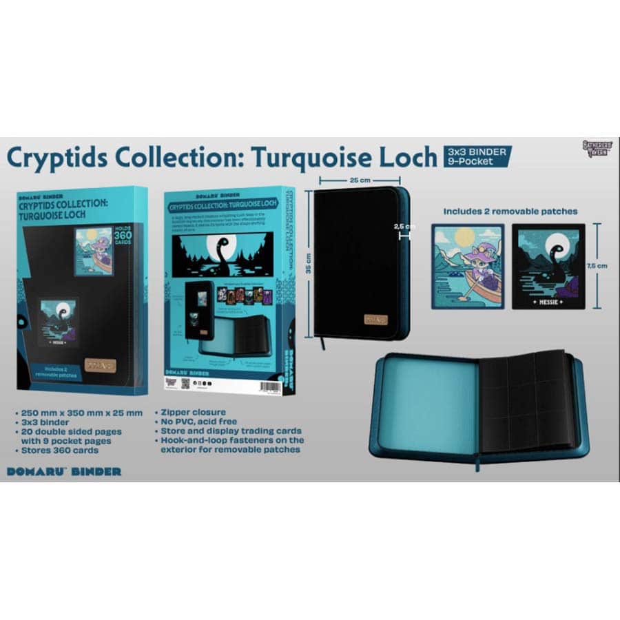 Gatherers' Tavern Pte Ltd -  Cryptid Collection - Gatherers' Tavern: Cryptids Collection: 9-Pocket Binder: Turquoise Loch Pre-Order