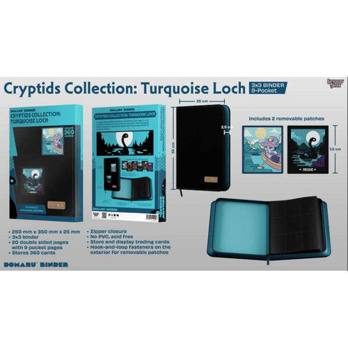 Gatherers' Tavern Pte Ltd -  Cryptid Collection - Gatherers' Tavern: Cryptids Collection: 9-Pocket Binder: Turquoise Loch Pre-Order