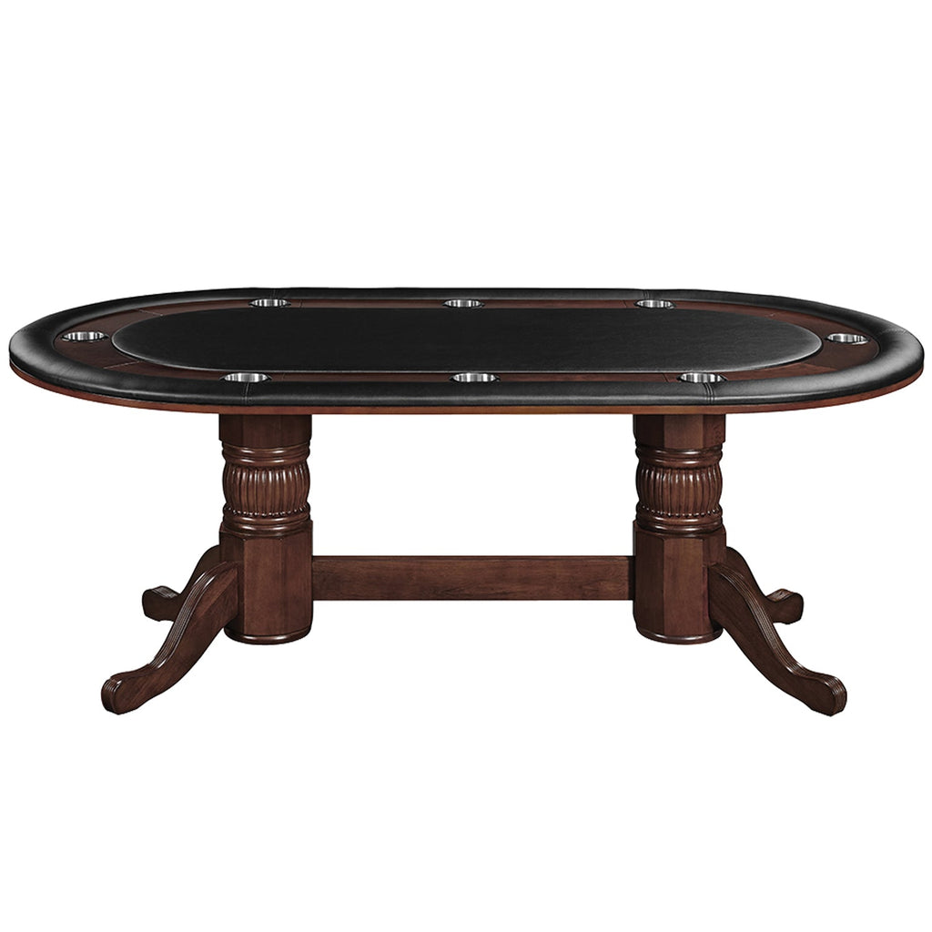 84'' TEXAS HOLD'EM GAME TABLE - CAPPUCCINO